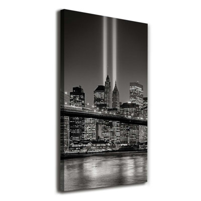 Manhattan New York 1 Piece Wrapped Canvas Wall Art