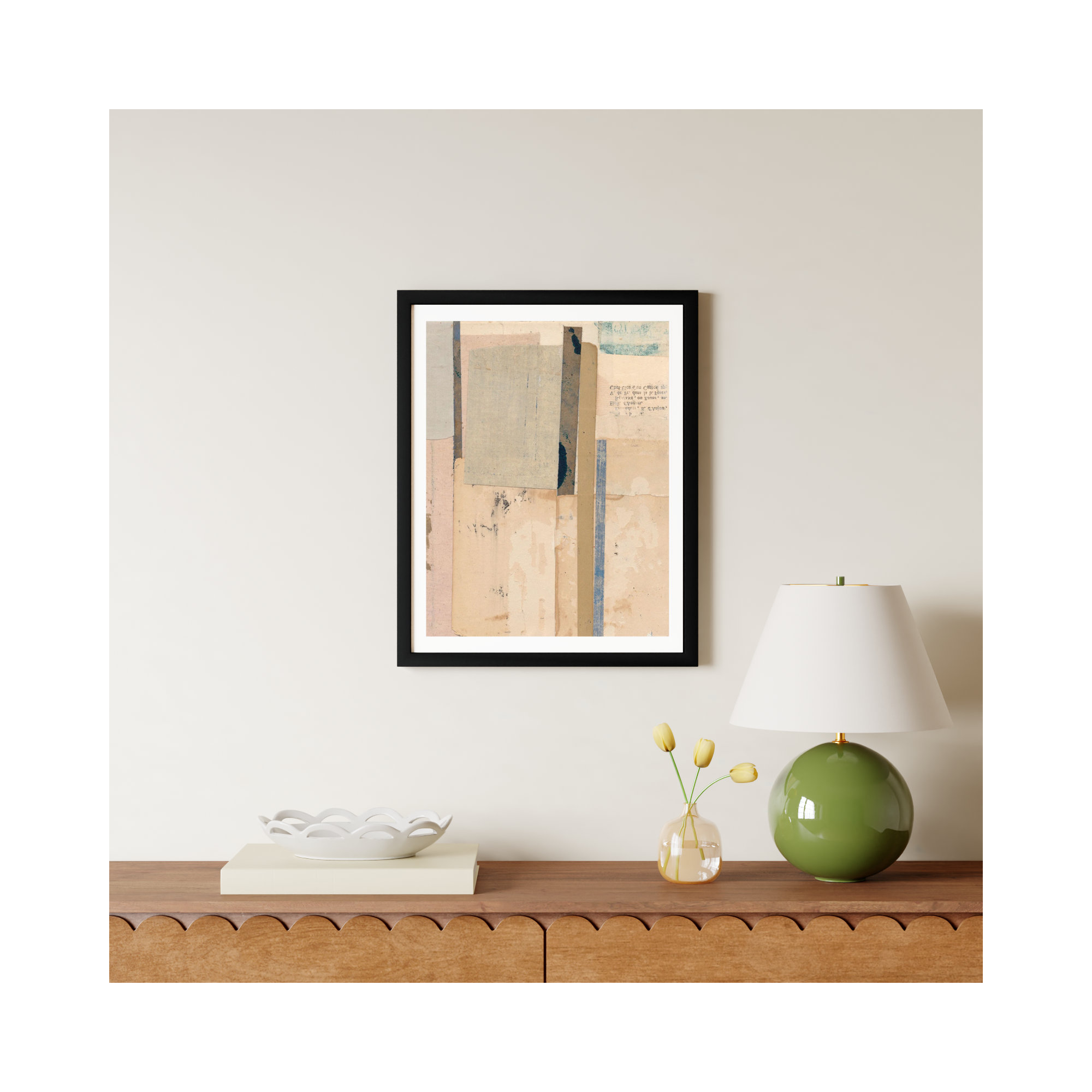 Go Softly by Sarah Short, Black, 20" H x 16" W x 1.25" D