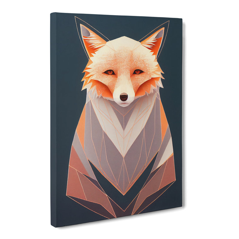 Fox Modern - Wrapped Canvas, 60cm H x 40cm W x 3cm D