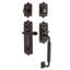 Nostalgic Warehouse Egg & Dart Plate C Grip Handleset with Single Cylinder Deadbolt and Fleur Lever-315087164-315087160-315087110