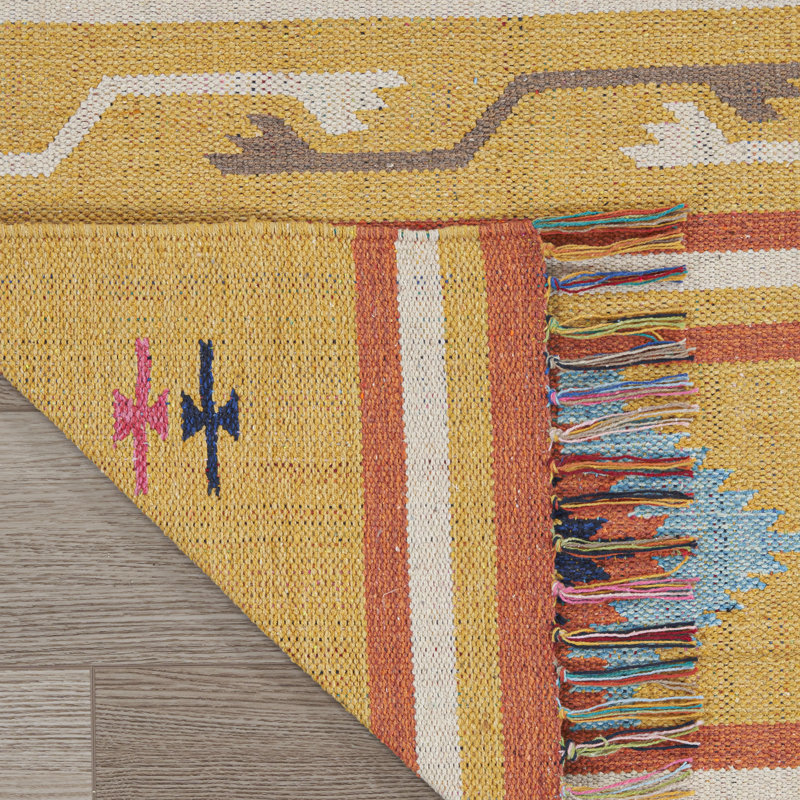 Clarkton Performance Cotton Ikat Indoor Rug, Rectangle 6'6" x 9'6"