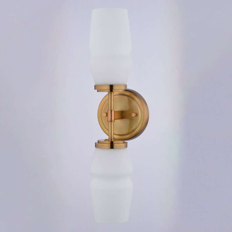 Warren 2-Light 4.75 In. Wide Mid-Century Modern Wall Sconce, Dimmable, LED Compatible, Metal Bathroom Vanity Lighting Fixture, Vertical Or Horizontal Mount Bath Bar