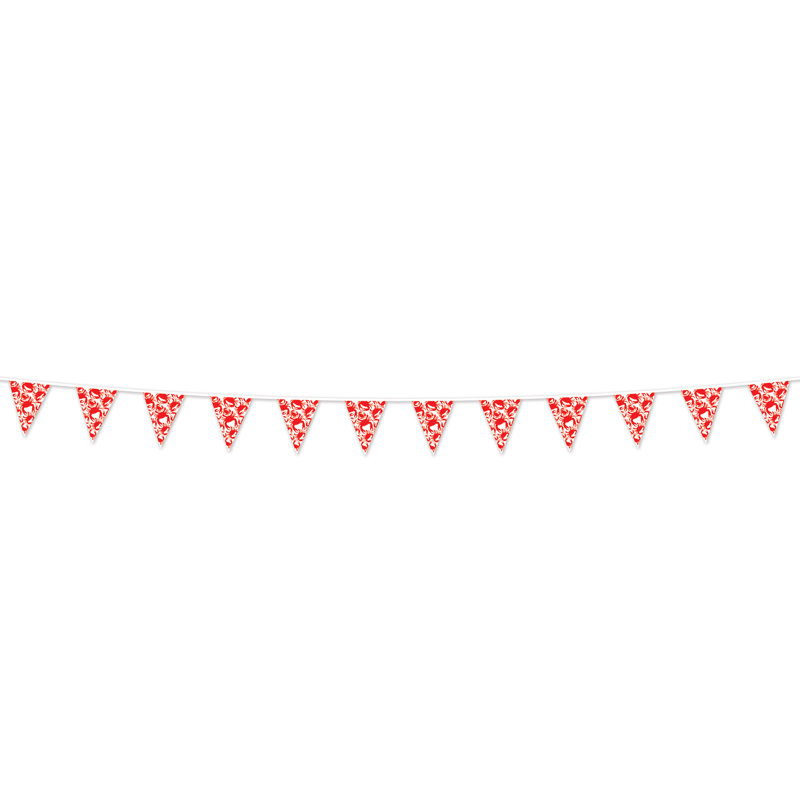 Bannière crabe Pennant - 9 po x 10 pi 9 po - paquet de 12