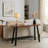 Solid Walnut Console Table with Metal Legs-450822839