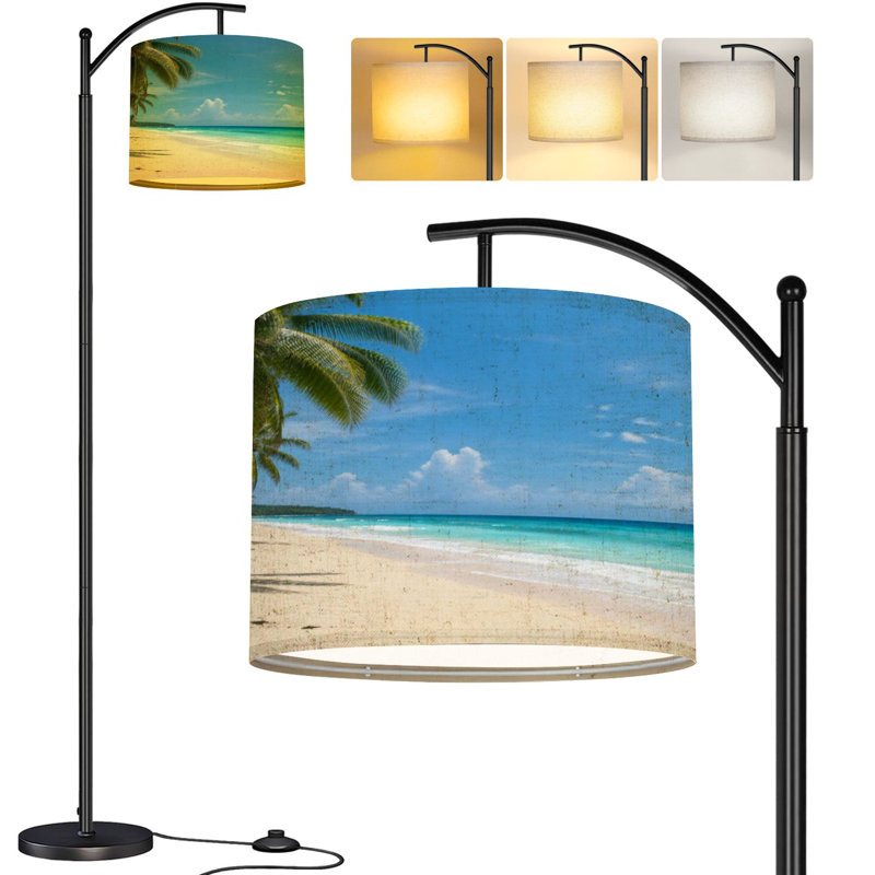  Lampe sur pied Arc Coconut palms Sunny Beach Turquoise Sea Tall