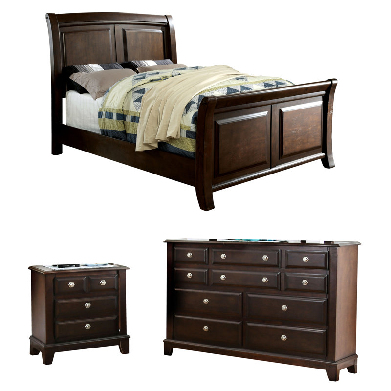 Avgolida Solid Wood Piece Bedroom Set