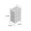 Commode de rangement 4 tiroirs Besart
