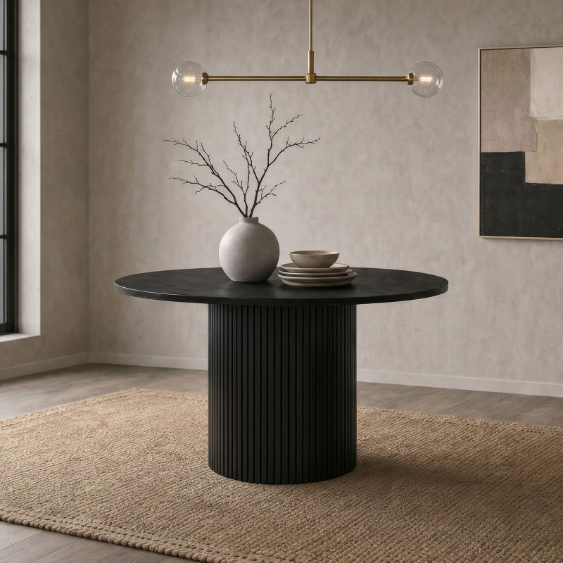 Table de salle à manger Hamlyn, Noir