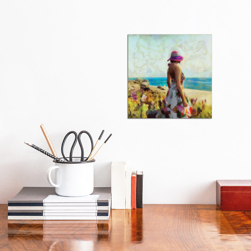 Morning Meadow Stroll II by Alonzo Saunders - Wrapped Canvas Painting, 30.48 cm H x 30.48 cm W