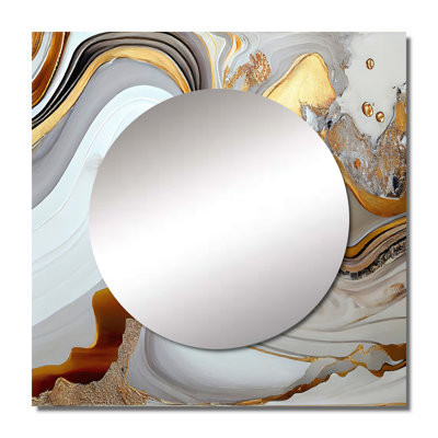 Andreiana - Modern Transitional Large Square Mirror Wall Decor For Bedroom