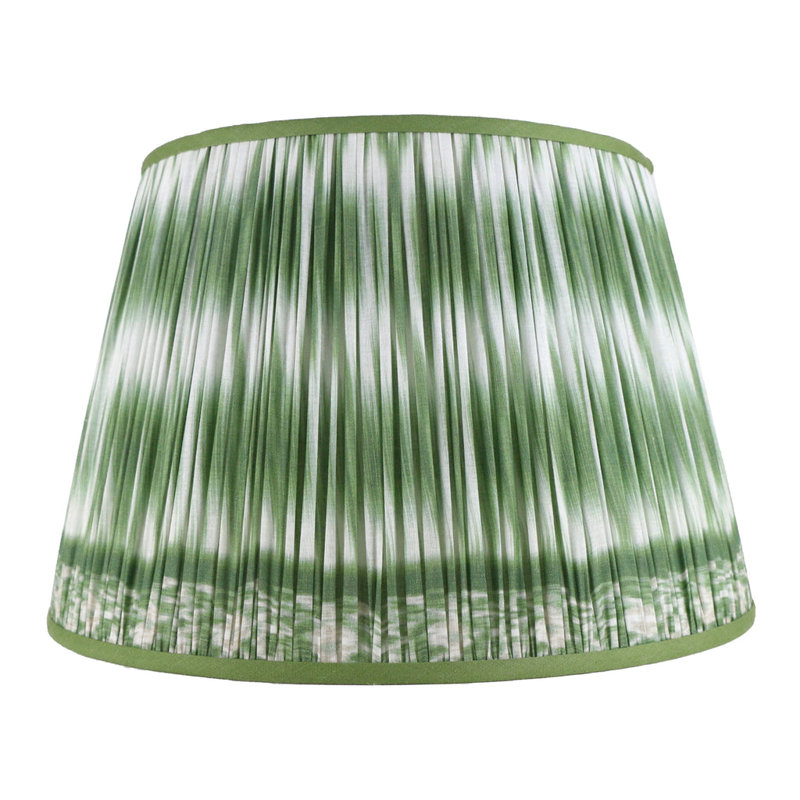 Ikat Empire Lamp Shade (Spider), 12" H x 18" W x 18" D, Green
