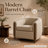 Leamon Fire-Resistant Upholstered Barrel Chair -173885912-196708301