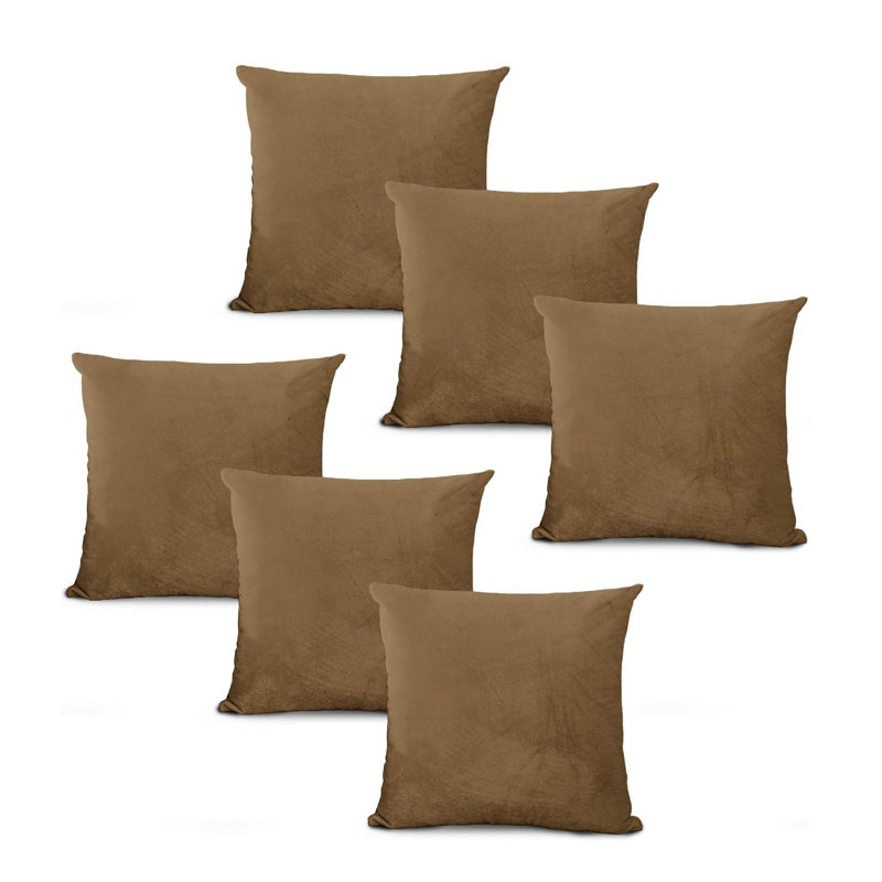 Brown Square Cushion, Brown