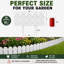 Panneaux de bordure de jardin en bois d'aspect bois l 16 po x H 7 po, clôture décorative de jardin-120381112-120619833