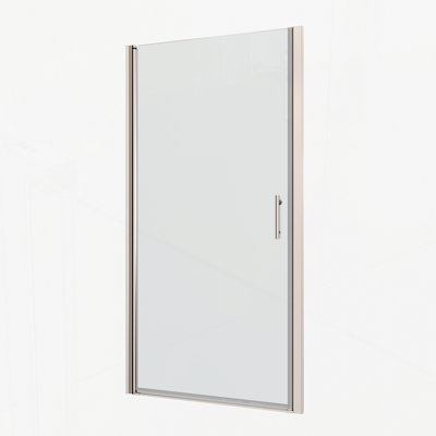 Porte de douche pivotante universelle polyvalente avec caractéristiques avancées pour une expérience de douche améliorée