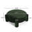 Lina Contemporary Fully Upholstered Round Ottoman With Sculptural Tube Legs-119867481