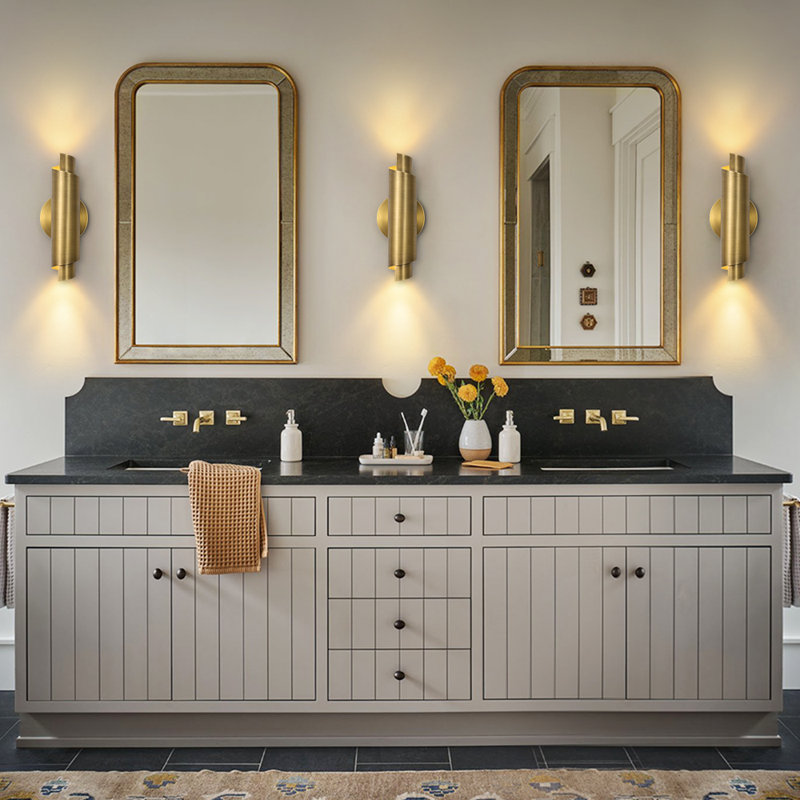 12.1" Dimmable Led Ribbon Roll Brass Wall Sconce