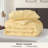 Bedsure Twin Comforter Set Impala Yellow - Twin Size Bedding 3 Pieces, Gentlesoft Pintuck Bed Set Gift For Family, Pinch Pleat All Season Comforter & Pillowcase-123856419-123856422