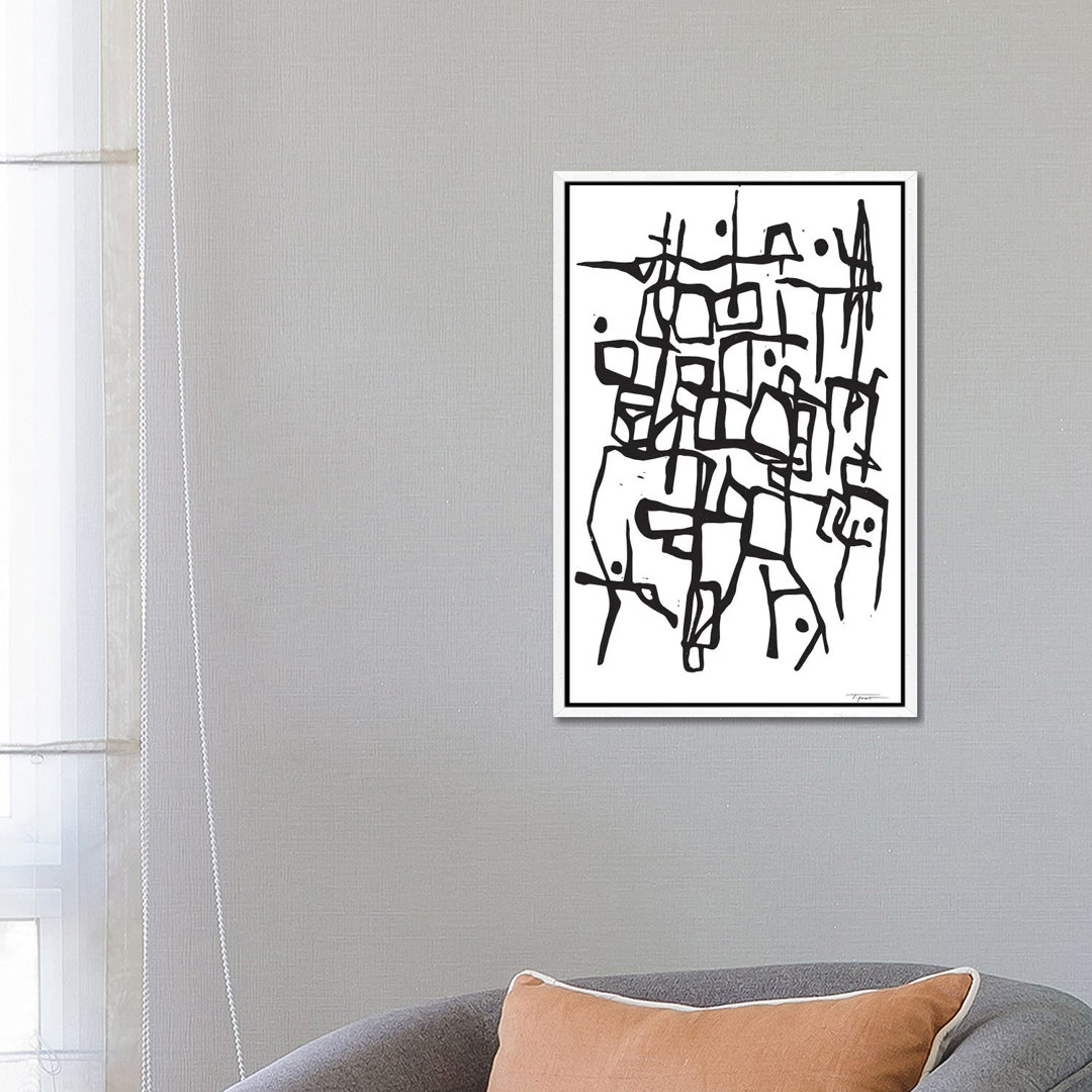 Contemporary Organic Intersecting Lines von Statement Goods - Gallery-Wrapped Canvas Giclée on Canvas