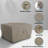 Square Outdoor Dining Table and Chair Cover for Patio Furniture with Air Vent & Drawstrings, Water-Resistant, UV & Tear Resistant Patio Furniture Cover-1604221843-1604221842