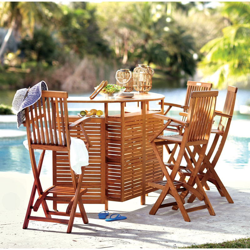 Alexandrine Patio Folding Bar Table