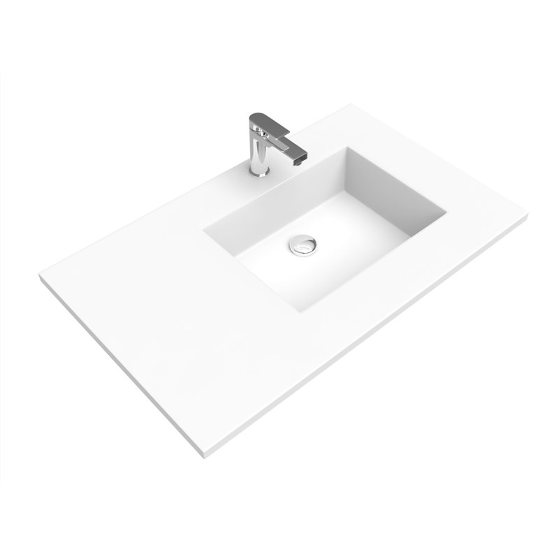 Plateau de meuble-lavabo simple 36 po Serenity