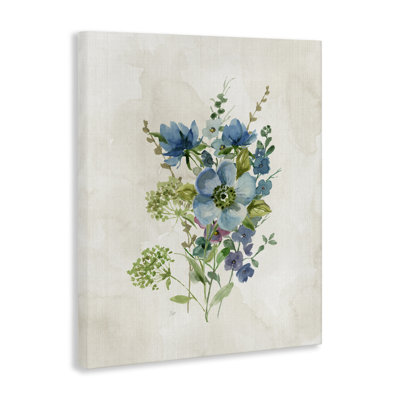  "Blue Wildflower Cluster", art mural par Nan