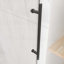 Porte de douche sans cadre, porte de douche coulissante, avec cabine de douche en verre trempé épais de 5/16 po (8 mm) de qualité supérieure, avec tampon-120558995
