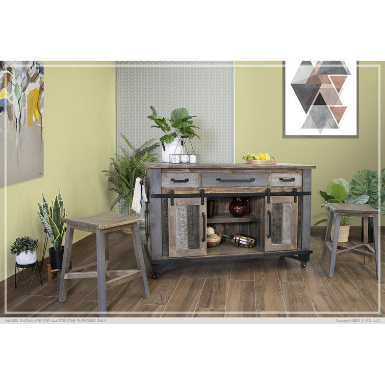 The Pioneer Woman Callie Kitchen Island Made With Solid Wood Frame