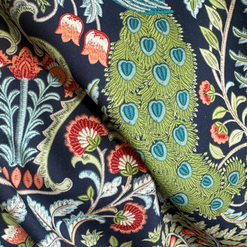 Housse de coussin vert turquoise Peacock Bird, H 17 po x l 17 po