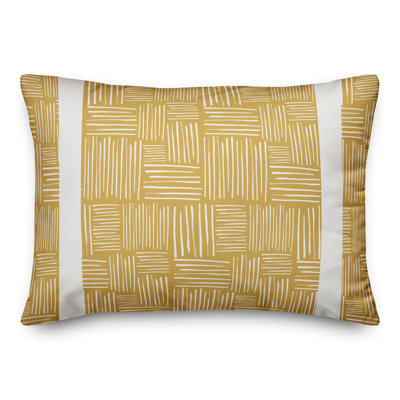  Housse et insert de coussin rectangulaire Crosshatch