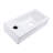 Bathroom Wall Mounted Sink - 14.74X7.25 Inch White Ceramic Rectangular, Stain , Low Water Absorption Rate, Acid Resistance, Modern Allure With Faucet Hole Absorption,