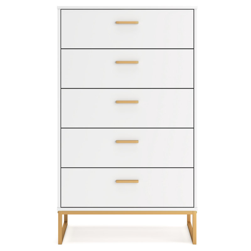 Commode Bosnjak, Blanc / doré