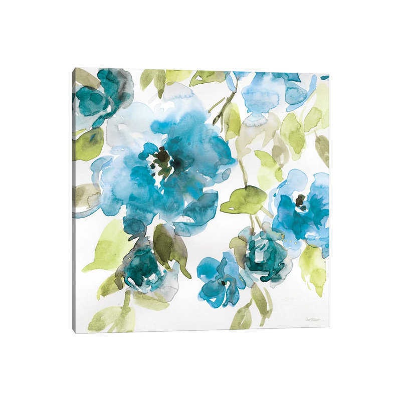 Belle's Blue I by Carol Robinson - Painting on Canvas, Wrapped Canvas, 45.72 cm H x 45.72 cm W x 1.91 cm D