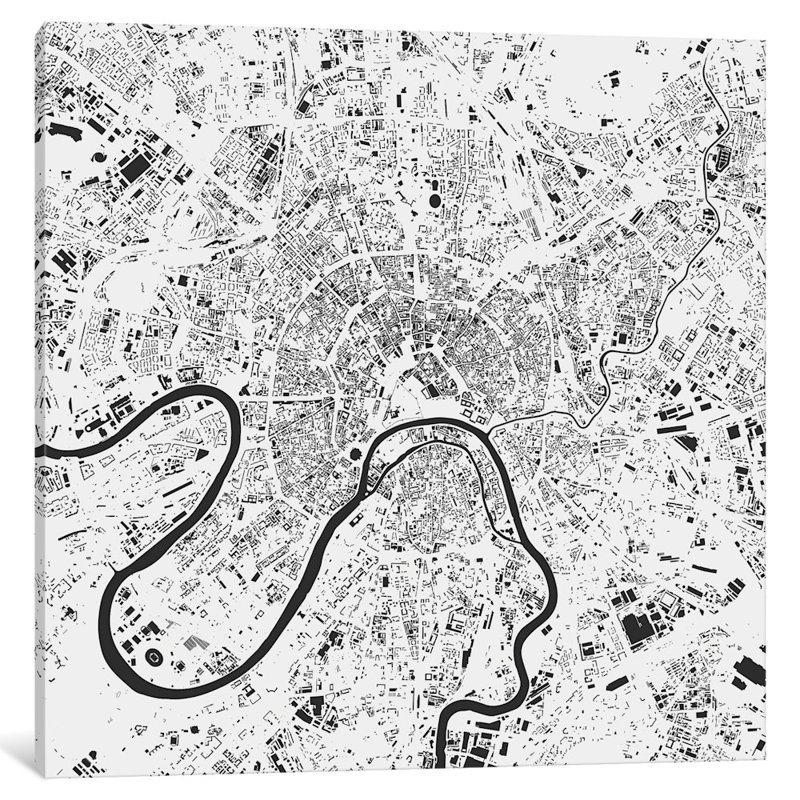 « moscow », impression sur toile tendue, H 12 po x l 12 po x P 0,75 po