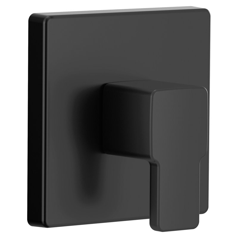 90 Degree 1-Handle M-Core Transfer Valve Trim Kit, Valve Required, Matte Black