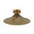 Cone Semi-Flush Mount in Brushed Gold