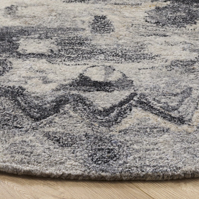 Anatolia 411 Hand Tufted Performance Oriental Rug, Round 6'