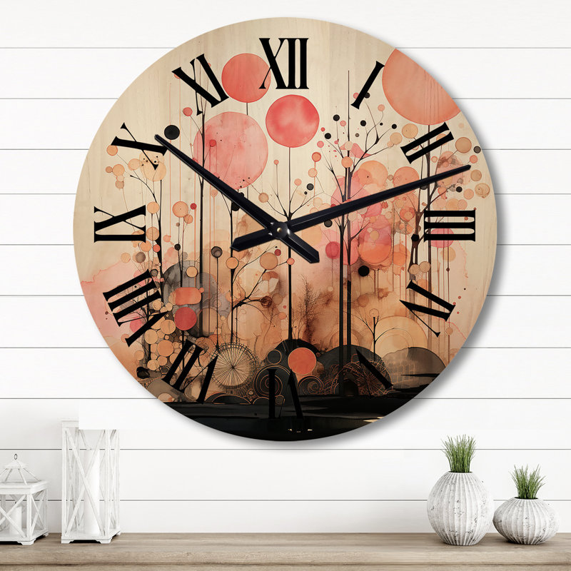 Horloge murale Golden Hue Horizons, Grand