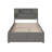 Brevyn Solid Wood Bookcase Storage Platform Bed with Footboard & Roll Out Trundle-138842639-213563537