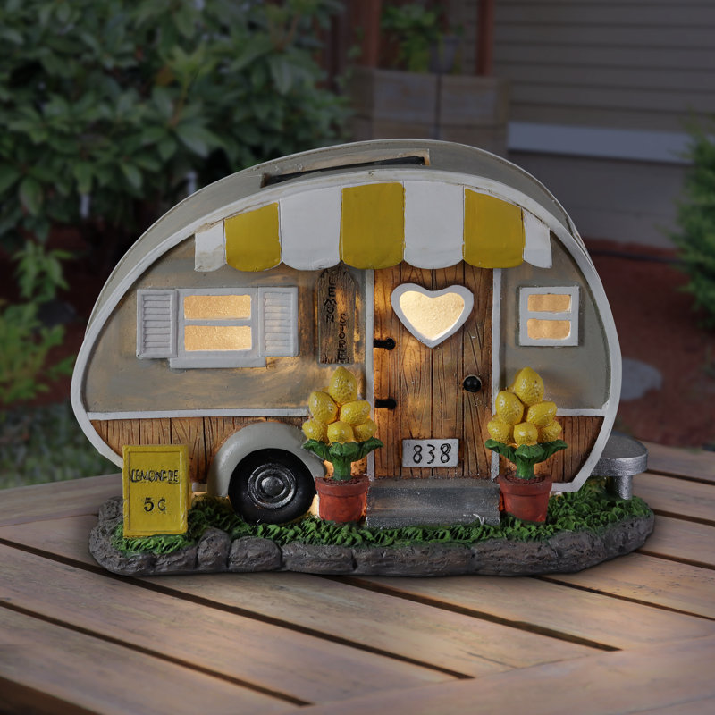 Statue de remorque de camping Limonade de 9,5 po x 6 po peinte à la main Exhart