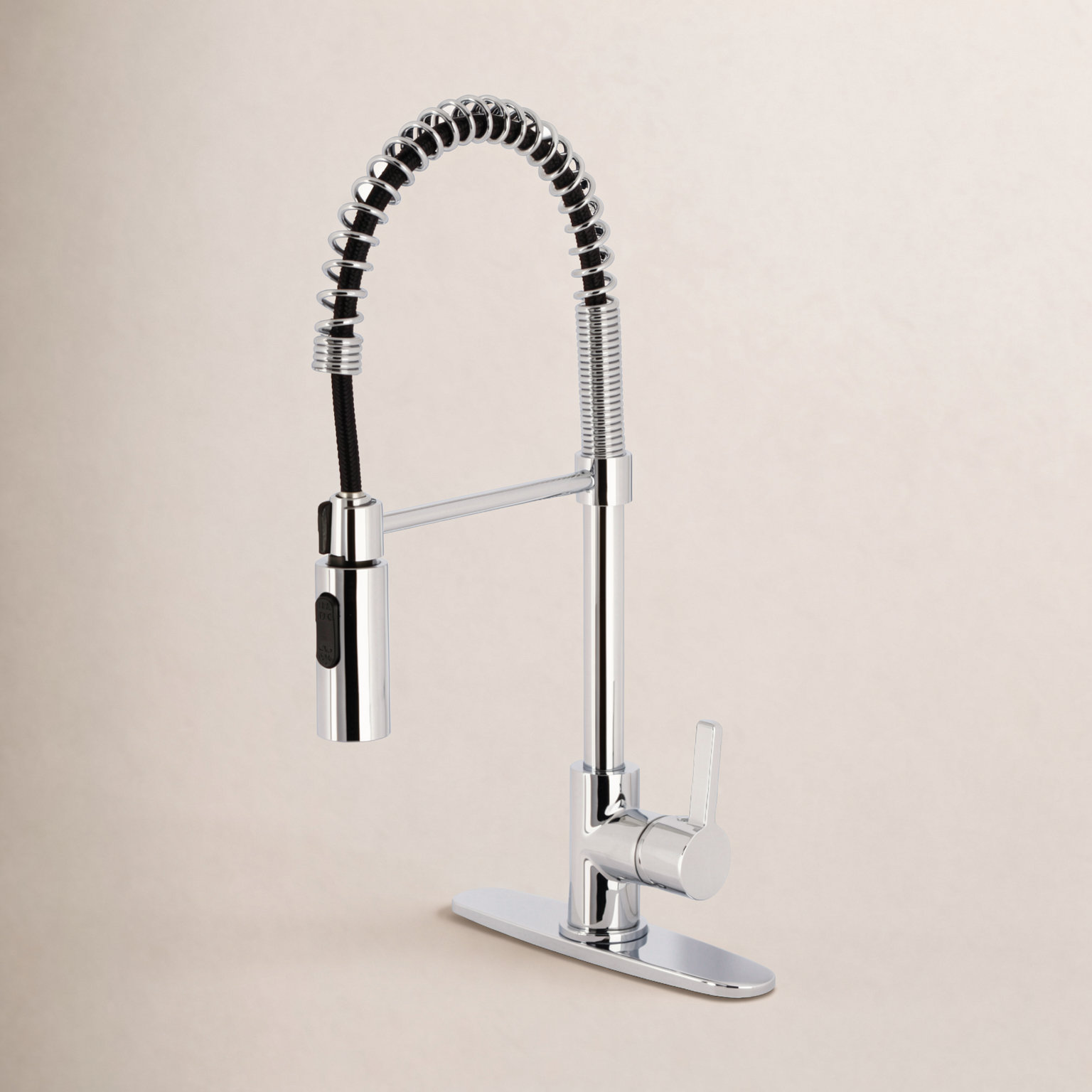 Kingston Brass Continental Pre-Rinse Faucet, Polished Chrome