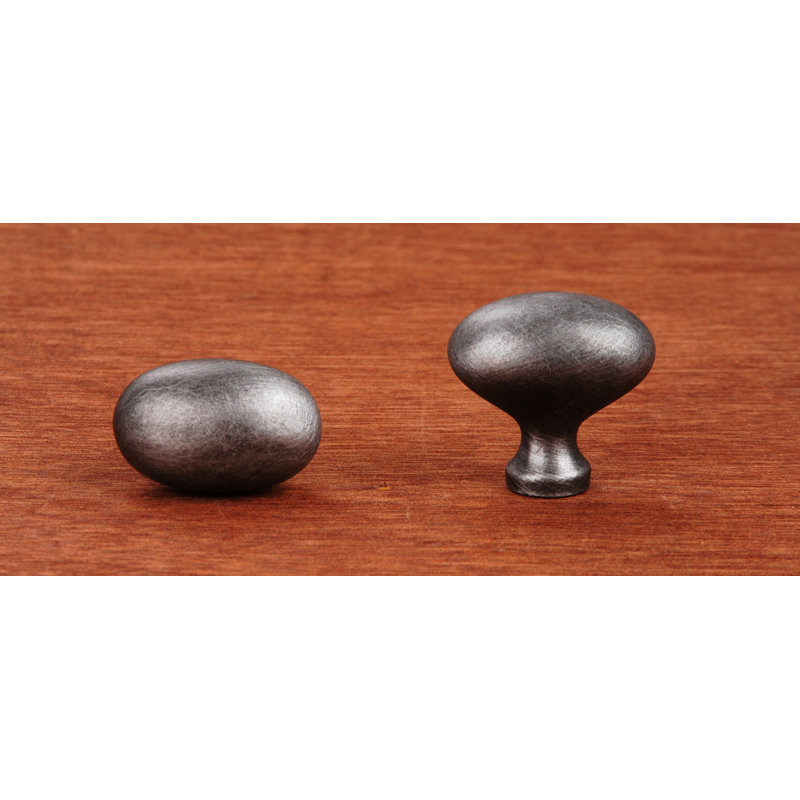 CK Series Oval Knob, Distressed Nickel