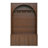 Hall Tree with Adjustable Shelves, Storage Bench with 3 Cabinets and 4 Golden Hooks-1592874890