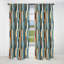 Rideau occultant rayé Green Industrial Chic Striped Patterns I - 1 panneaux-107546562
