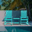 Ensemble de 2 chaises berçantes d'extérieur Hdpe-821586051