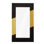 Scorched Mirror Rectangle Black And Gold Leaf