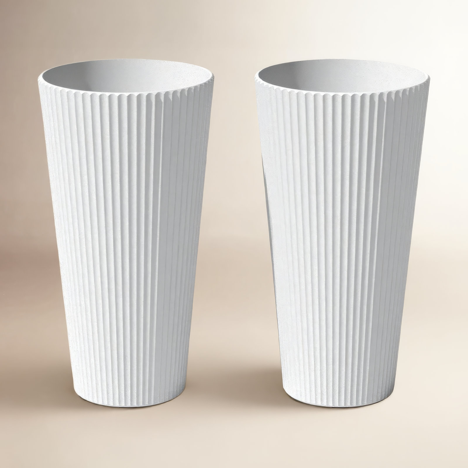 Demi 15" Pot Planter, 2, White