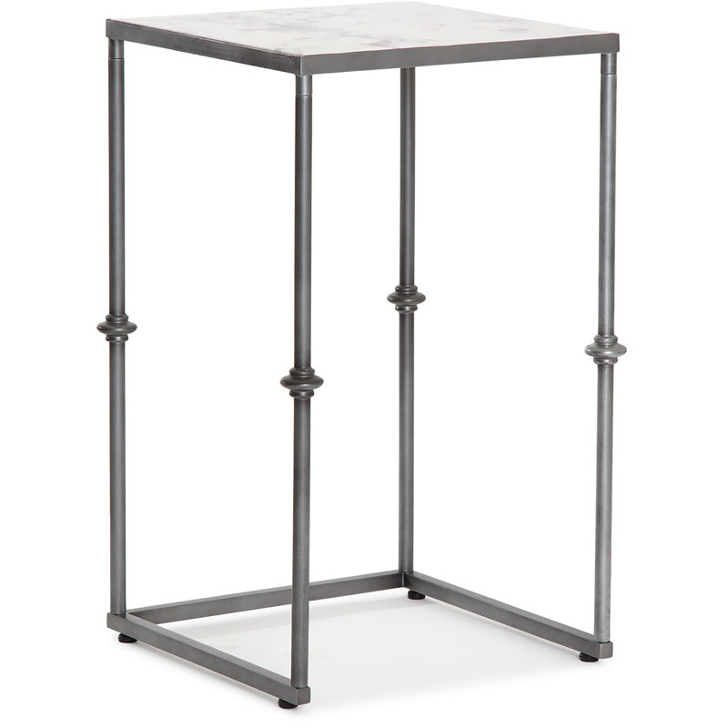 Finch Melrose Berlin Solid Marble Side Table, White