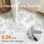 Tapis damas lavable à la machine avec envers antidérapant gris Elyra-1120568543